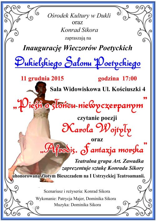 Salonik poetycki plakat