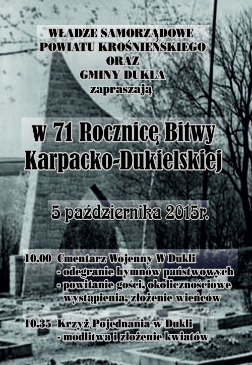 71 Rocznica Bitwy Karpacko-Dukielskiej
